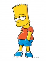 Bart Mozaikban Tapéta Matrica  Közepes